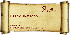Piler Adrienn névjegykártya